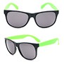 Two tone promotional logo sunglasses black frame